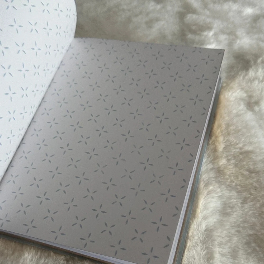 Blue Notebook with Gold Text & ID Holder